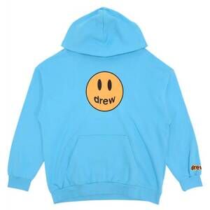NEW DREW HOUSE men's mascot dropped shoulder hoodie in sea blue